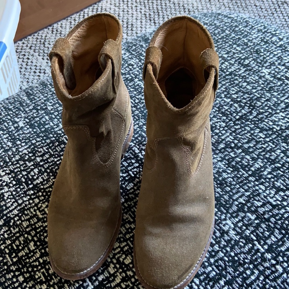 Isabel marant crisi suede boots
